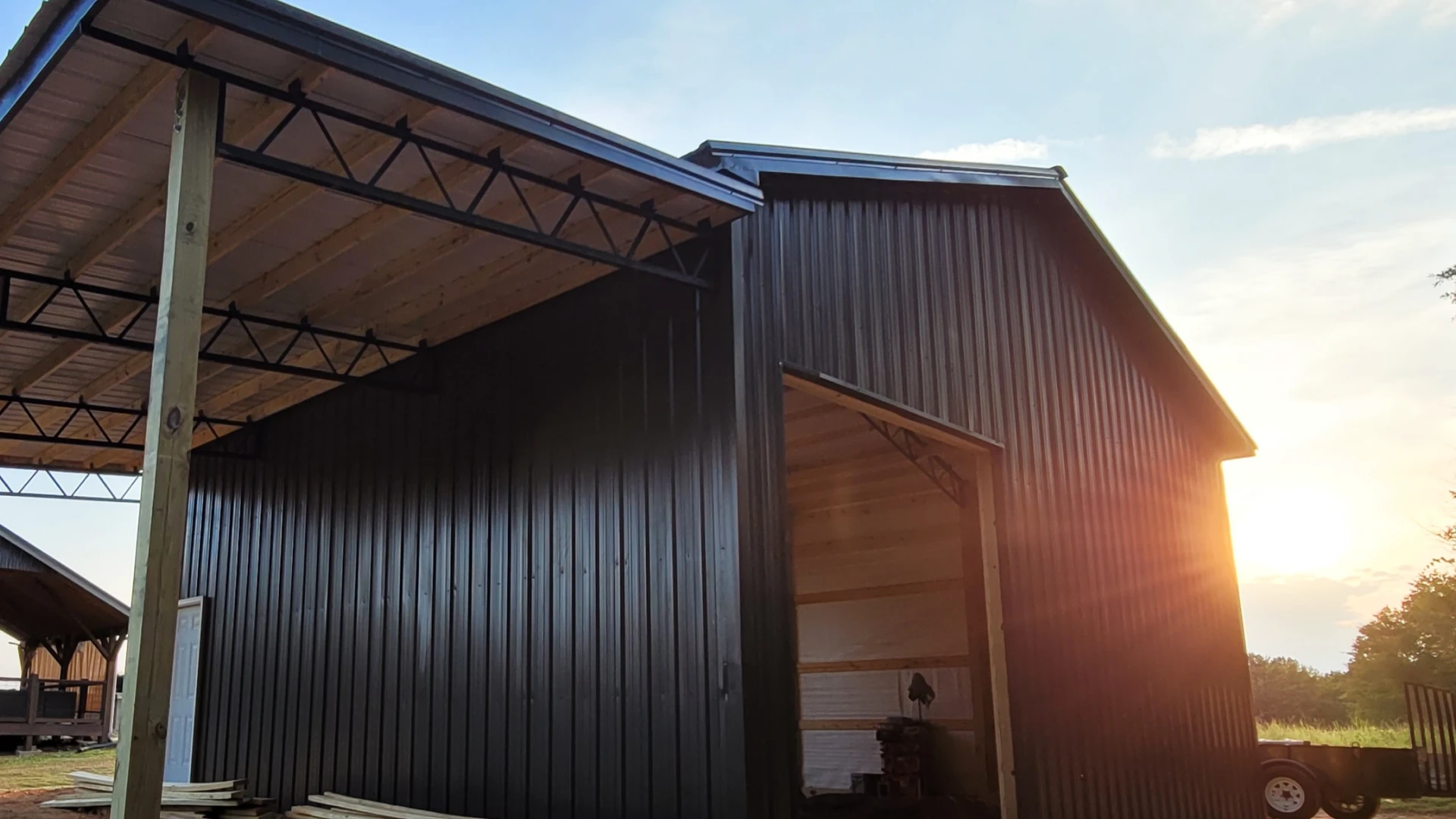 steel pole barn